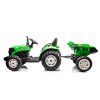 Elektrický traktor HC-306 s přívěsem 24 V světle zelený 3