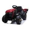 Elektrický traktor BDM0925 + Přívěs EVA kola MP3 Červený