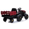 Elektrický traktor BDM0925 + Přívěs EVA kola MP3 Červený 7
