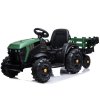 Elektrický traktor BDM0925 akumulátorový s přívěsem Zelený vojenský