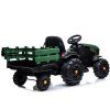 Elektrický traktor BDM0925 akumulátorový s přívěsem Zelený vojenský 4