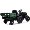 Elektrický traktor BDM0925 akumulátorový s přívěsem Zelený vojenský