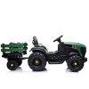 Elektrický traktor BDM0925 akumulátorový s přívěsem Zelený vojenský