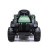 Elektrický traktor BDM0925 akumulátorový s přívěsem Zelený vojenský 8