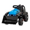 Elektrický traktor G320 Modrý + Pohyblivá lžíce + LED světla