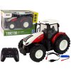 RC farmářský traktor 1:24 bílo-červený