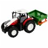 RC zemědělský traktor se secím strojem se světly 1:24 červený 2