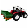 RC zemědělský traktor se secím strojem se světly 1:24 červený 3