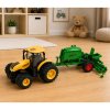 Zemědělský traktor se secím strojem a agregátem Světla Zvuky 1:24 Žlutý 3