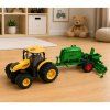 Zemědělský traktor se secím strojem a agregátem Světla Zvuky 1:24 Žlutý