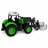 RC traktor s drapákem na balíky se světly 1:24 zelený