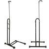 Stojak na rower pojedynczy wysoki mocny metalowy czarny 143138