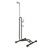 Stojak na rower pojedynczy wysoki mocny metalowy czarny 157588