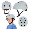 Kask rowerowy dla dziecka Trike Fix dzieciecy regulowany LED M 55 58cm szary ciemny 184284