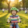 Dětská cyklistická helma Trike Fix nastavitelná 55-58 cm tmavě zelená 2