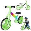 Odrážedlo Trike Fix Glow LED neon zelené
