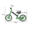 Rowerek biegowy Trike Fix Glow LED zielony 182905