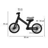 Černé odrážedlo Trike Fix Glow LED 12