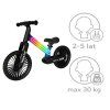 Černé odrážedlo Trike Fix Glow LED 13
