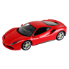 Červené RC auto Ferrari 488 GTB 1:14