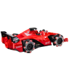 RC závodní auto s efektem kouře 2.4Ghz červené