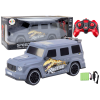Šedé RC auto s dinosaurem v měřítku 1:10