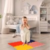 Senzorické puzzle Montessori pro masáž nohou 8 dílků barevné 14