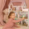 Domeček pro panenky LULILO Peonio 70 cm LED dřevěný růžový 16