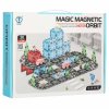 Magnetické stavební kostky město auta 3D 91 dílků 12