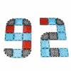 Magnetické stavební kostky město auta 3D 91 dílků 5