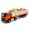 Nákladní auto transportní potravinářské bateriové oranžové měřítko 1:40
