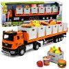 Nákladní auto transportní potravinářské bateriové oranžové měřítko 1:40