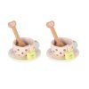 Lulilo Serwis do herbaty kawy drewniany zestaw 158600