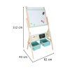 Dětská oboustranná magnetická křídová tabule LULILO Kredo křídy fixy magnety koše 16