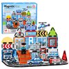 Magnetické konstrukční kostky Policejní základna 44 dílků