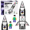 Magnetické kostky Kosmická raketa s figurkami 26 dílků