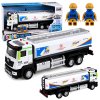 Nákladní auto cisterna s pohonem 1:40 kovové modro-bílé