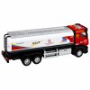 Cisternové auto se světly a zvuky 1:40 kovové červeno-bílé