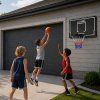 Basketbalový koš závěsný zahradní černý 90 cm 3