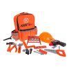 Dětská dílna s batohem pro děti 3+ Oranžová + Interaktivní šroubovák-vrtačka + Nářadí + Příslušenství 3
