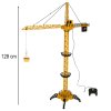 RC stavební jeřáb dálkově ovládaný s hákem 4kanálový 128 cm 12
