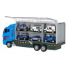 Kamion TIR transportér s vystřelovačem + kovová policejní auta 3