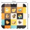 Puzzle piankowe mata kojec dla dzieci 25el kolorowe 114cm x 114cm x 1cm 105398%282%29
