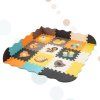 Vzdělávací pěnová barevná podložka puzzle zvířátka 114 x 114 cm 25 dílků 7
