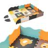 Vzdělávací pěnová barevná podložka puzzle zvířátka 114 x 114 cm 25 dílků 9