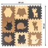 Hrací podložka pěnová puzzle vzdělávací béžová 85 x 85 cm 9 dílků 6