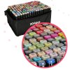 Markery dwustronne alkoholowe w etui 204 podstawka 134142