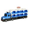 TIR Laweta samochod transporter pojazd skladany XXL 10 autek niebieski 156306