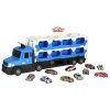 Autotransporter skládací na 10 aut modrý 4