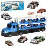 Autotransporter skládací na 10 aut modrý